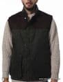 Hunter Outdoor Town & Country 100% Wax Cotton Shooting Gilet - Antique Olive **