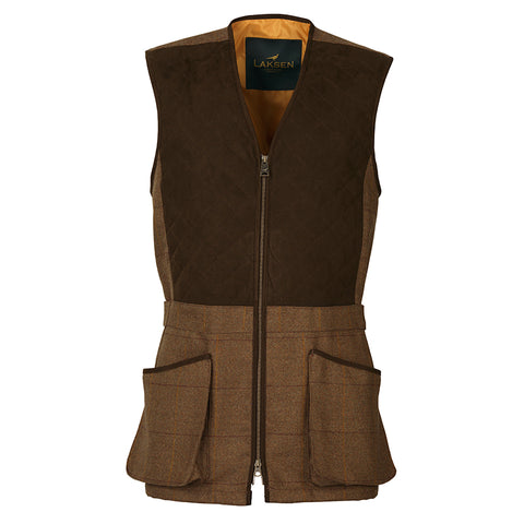 MEN'S LAKSEN FIRLE TWEED GLENOGIL ZIP SHOOTING VEST