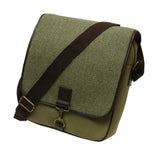 Heather Tweed Messenger Bag