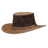 Barmah Hat | 1064 Foldaway Cooler Suede Hickory