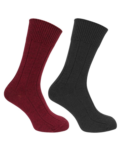 Hoggs of Fife  Brogue Merino Country Socks (Twin Pack)